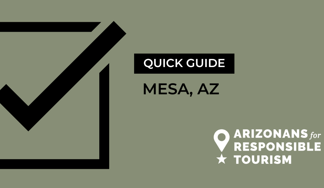 AZRT Quick Guide - STR Permit and TPT Requirements for Mesa