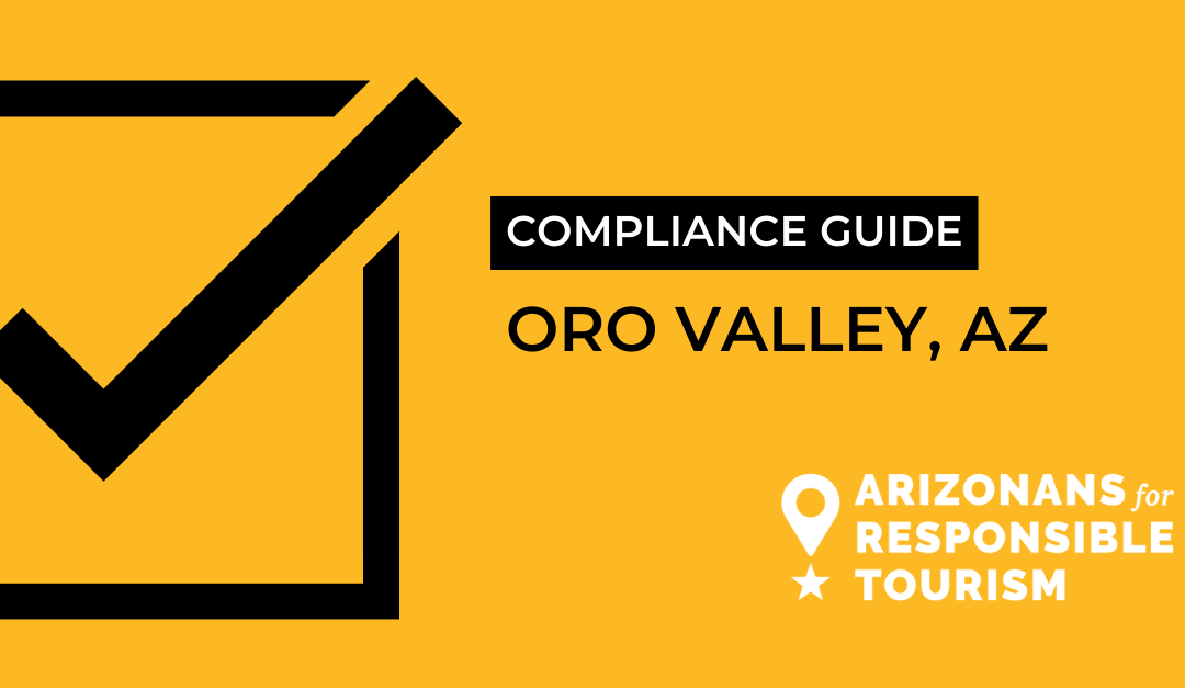 Oro Valley STR License Requirements